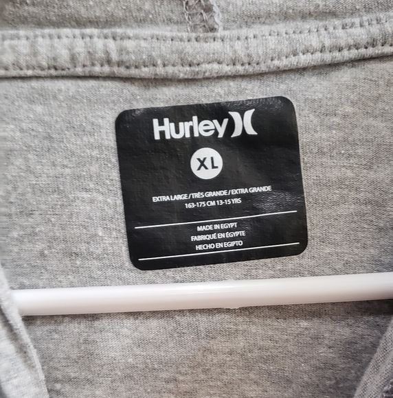 Hurley long sleeved lightweight hooded shirt kids size XL - Picture 3 of 4